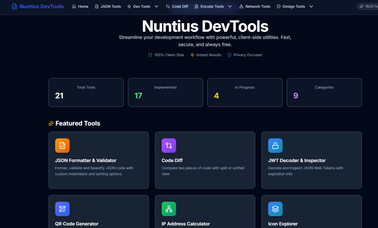 Nuntools preview